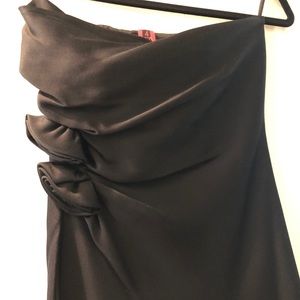 Black Stettin strapless dress